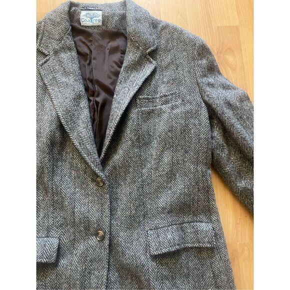 Coatree Herringbone Wool Vintage Women’s Blazer Size 18 2 Button - Picture 6 of 6